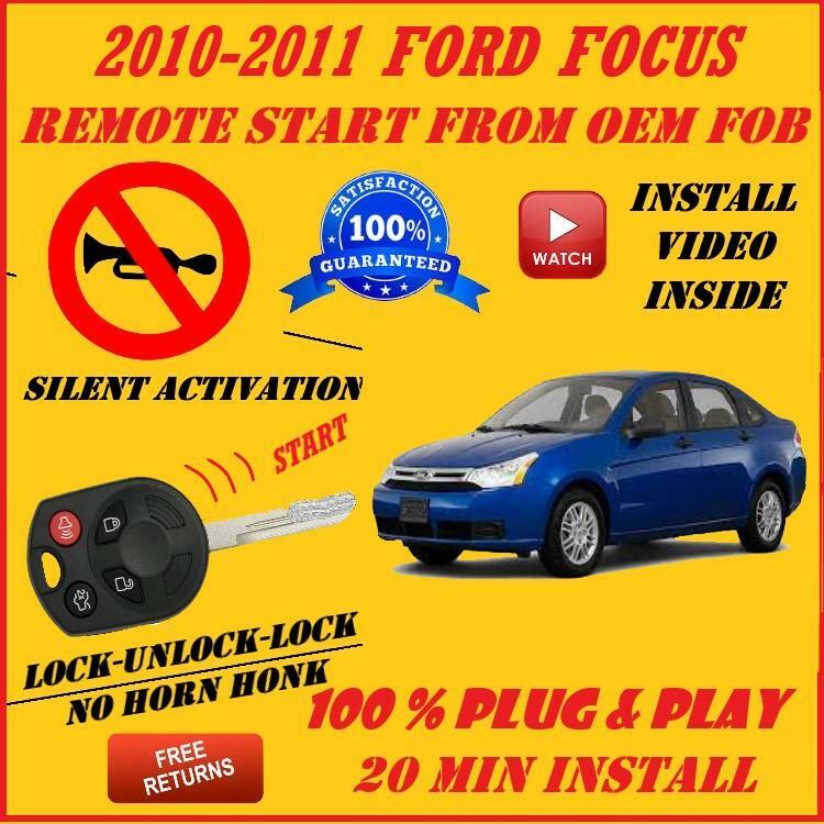 100% Plug and Play Remote Start 2010-2011 Ford Focus