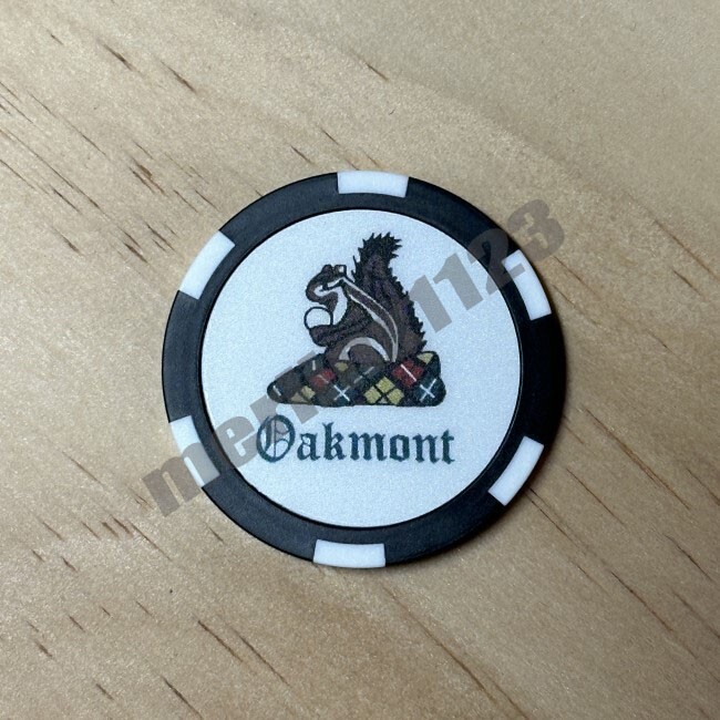 Oakmont Country Club - Poker Chip Golf Ball Marker Course