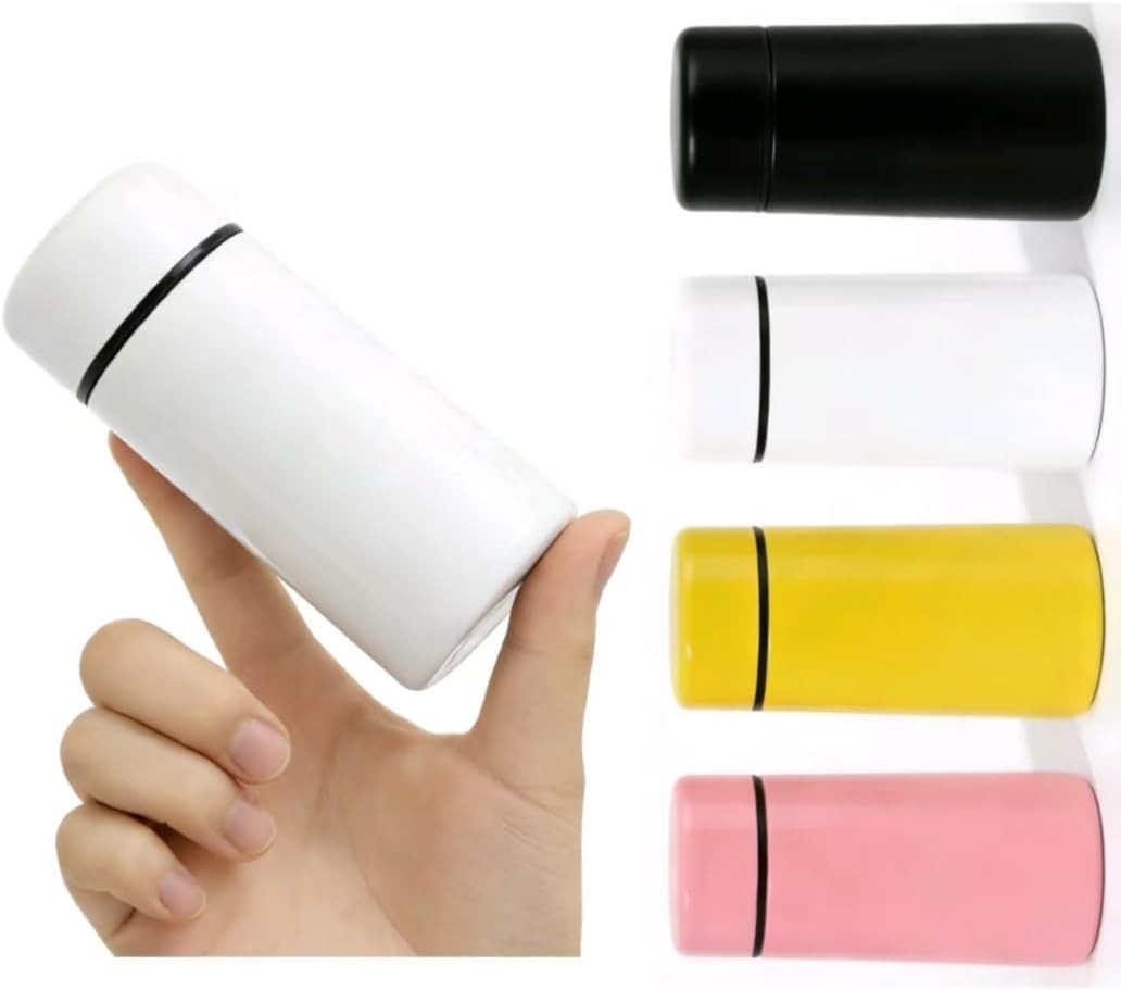 Mini Water Bottle, 5oz, Insulated Stainless Steel, Slim Tumbler, Flask for Trave