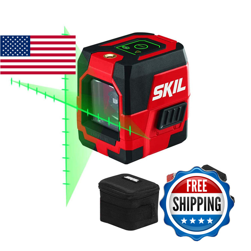 Skilsaw Skil Self-Leveling Green Cross Line Laser Projected Measuring Marks -