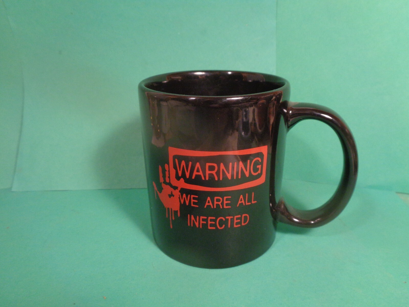 Warning/We Are All Infected Coffee Mug (Used/EUC)