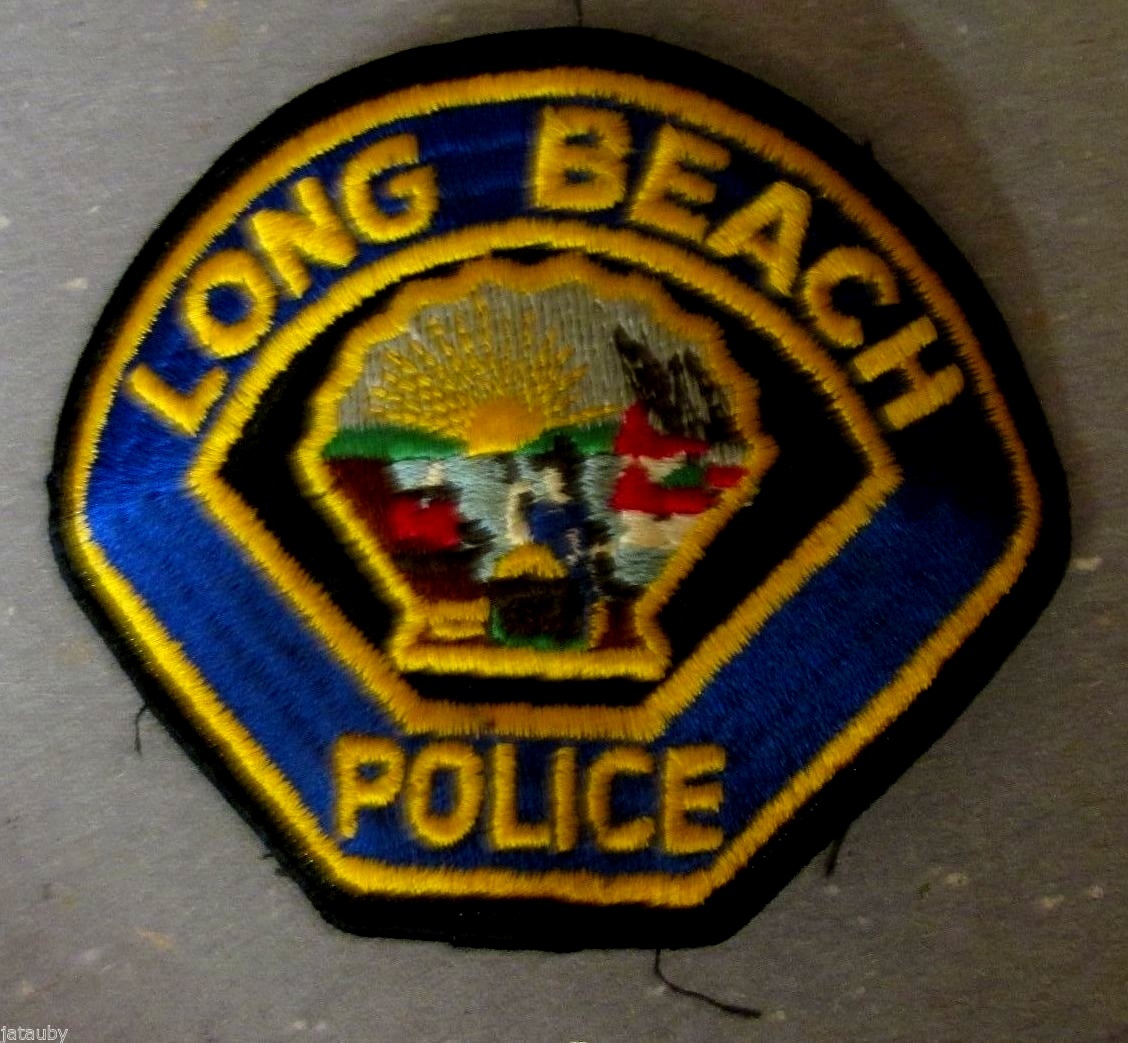 Vintage OBSOLETE LONG BEACH POLICE Patch 3.5" x 4.5"