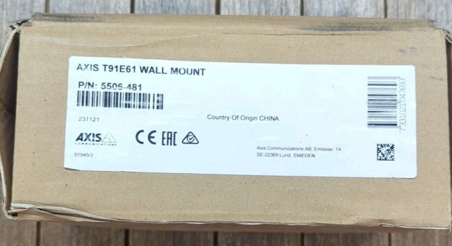 Axis T91E61 Wall Mount 5506-481 Security Camera Bracket Wall Mounted