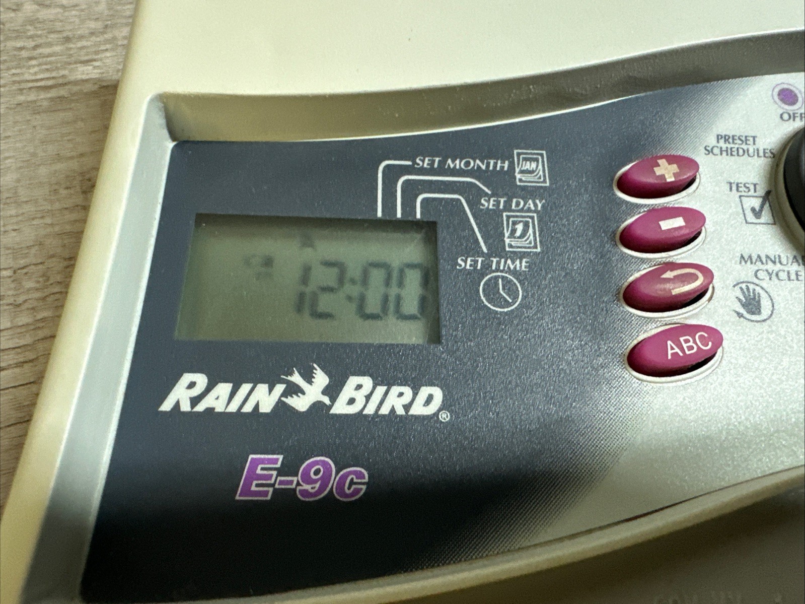 Rainbird E-9C 9 Station Irrigation Sprinkler Controller Timer NO POWER CORD