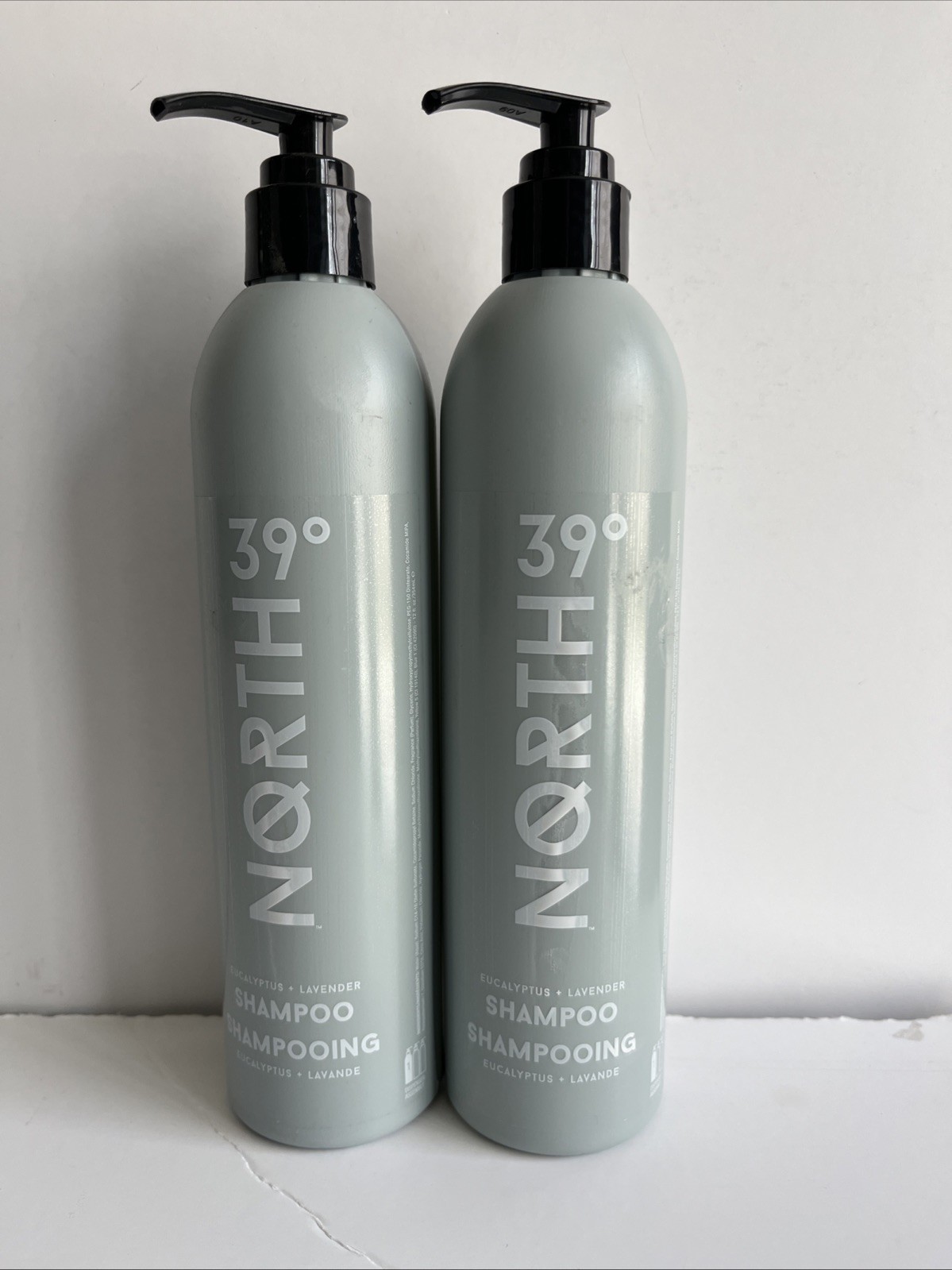Set Of 2 Bottles 39 Degrees North  Shampoo.
