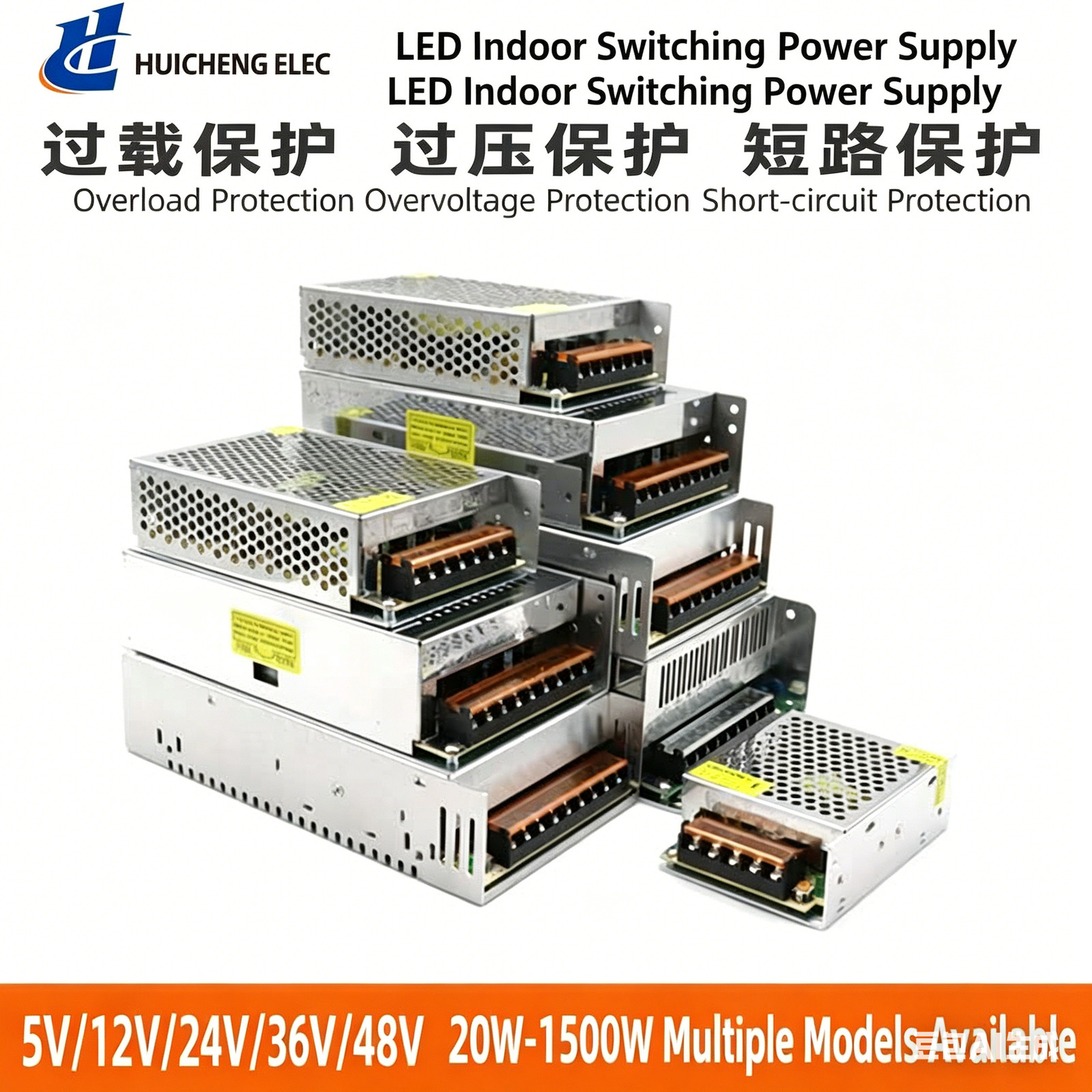 5V 12V 24V 36V 48V LED Power Supply Adapter Transformer Driver