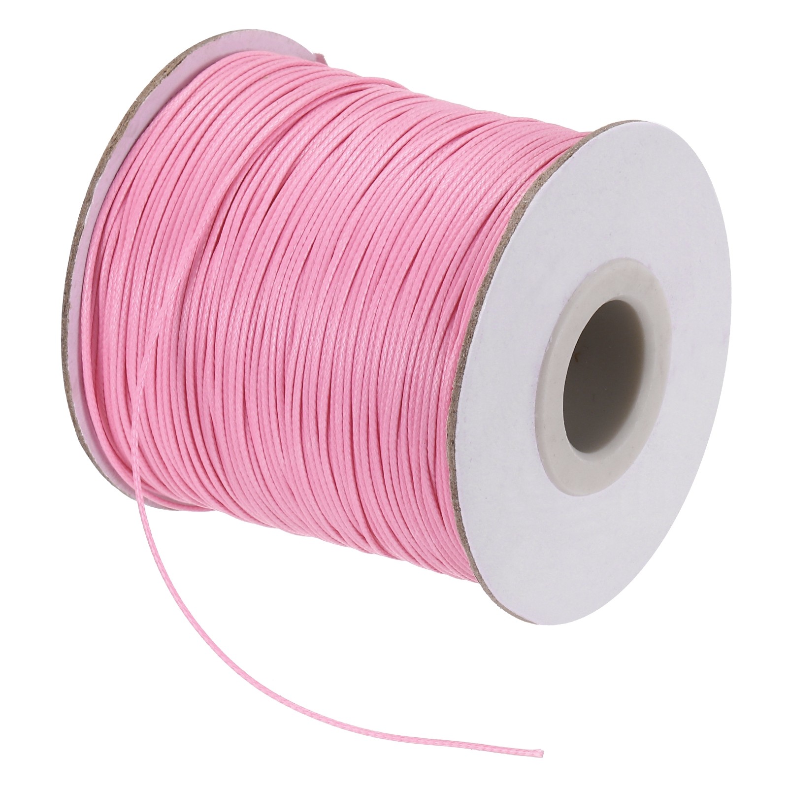 Dark Pink 0.5mm Waxed Cord 175 Yard Wax Bead Thread String for Jewelry