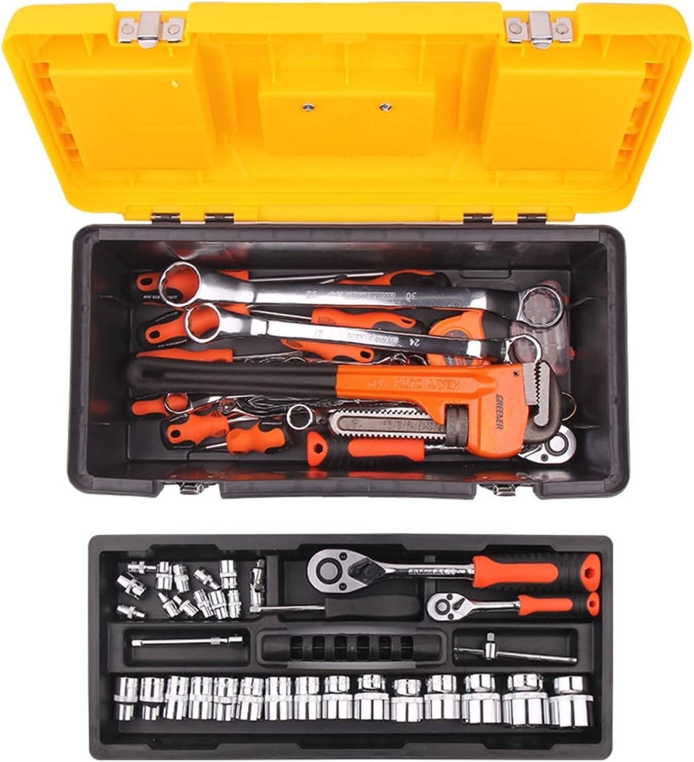 Tool Storage Portable Tool Box Lockable Storage Tool Box Organizer with Remova