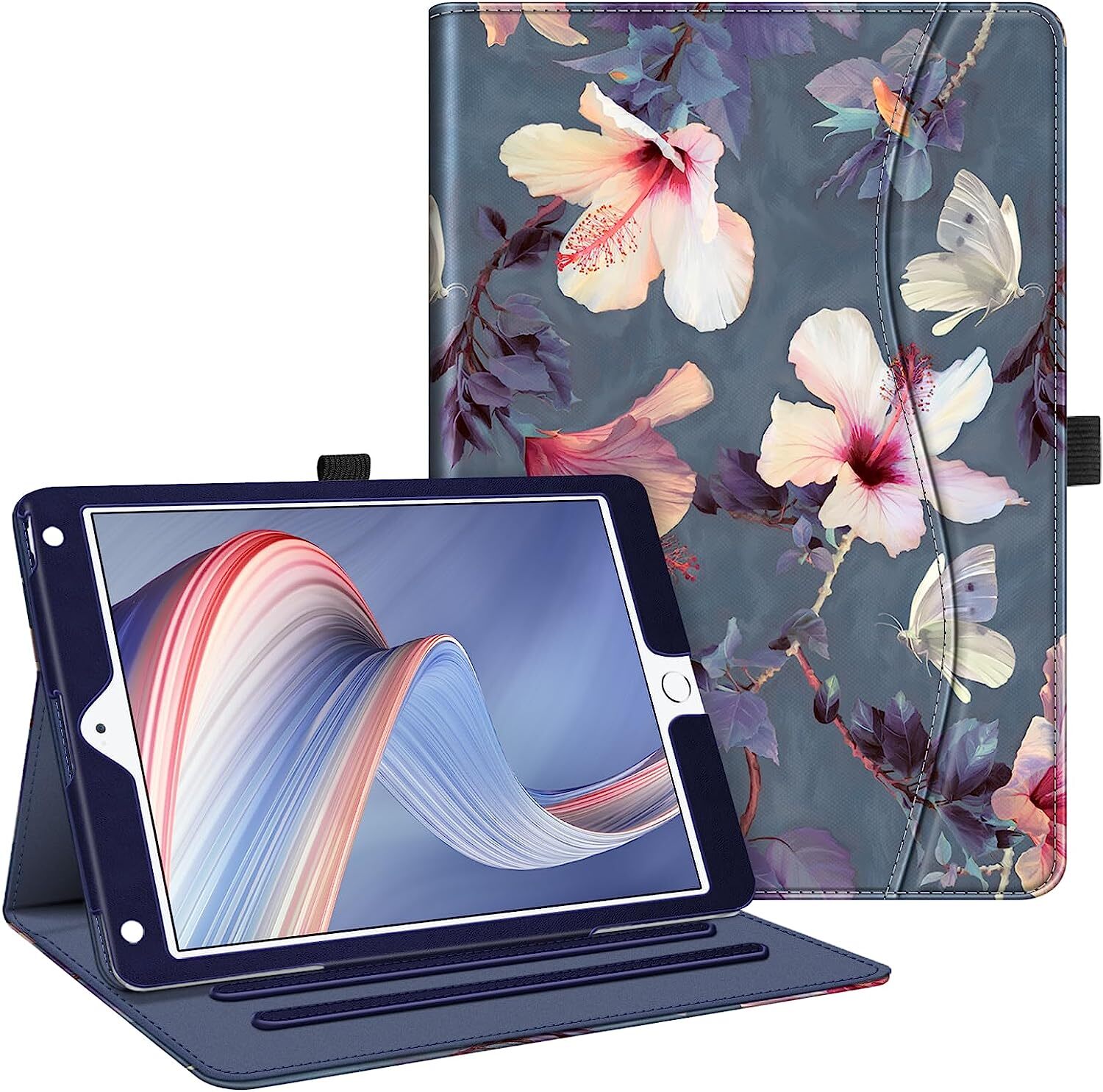 For iPad 6th Generation 9.7" 2018/ 5th Gen 2017 Case Smart Cover Auto Wake/Sleep
