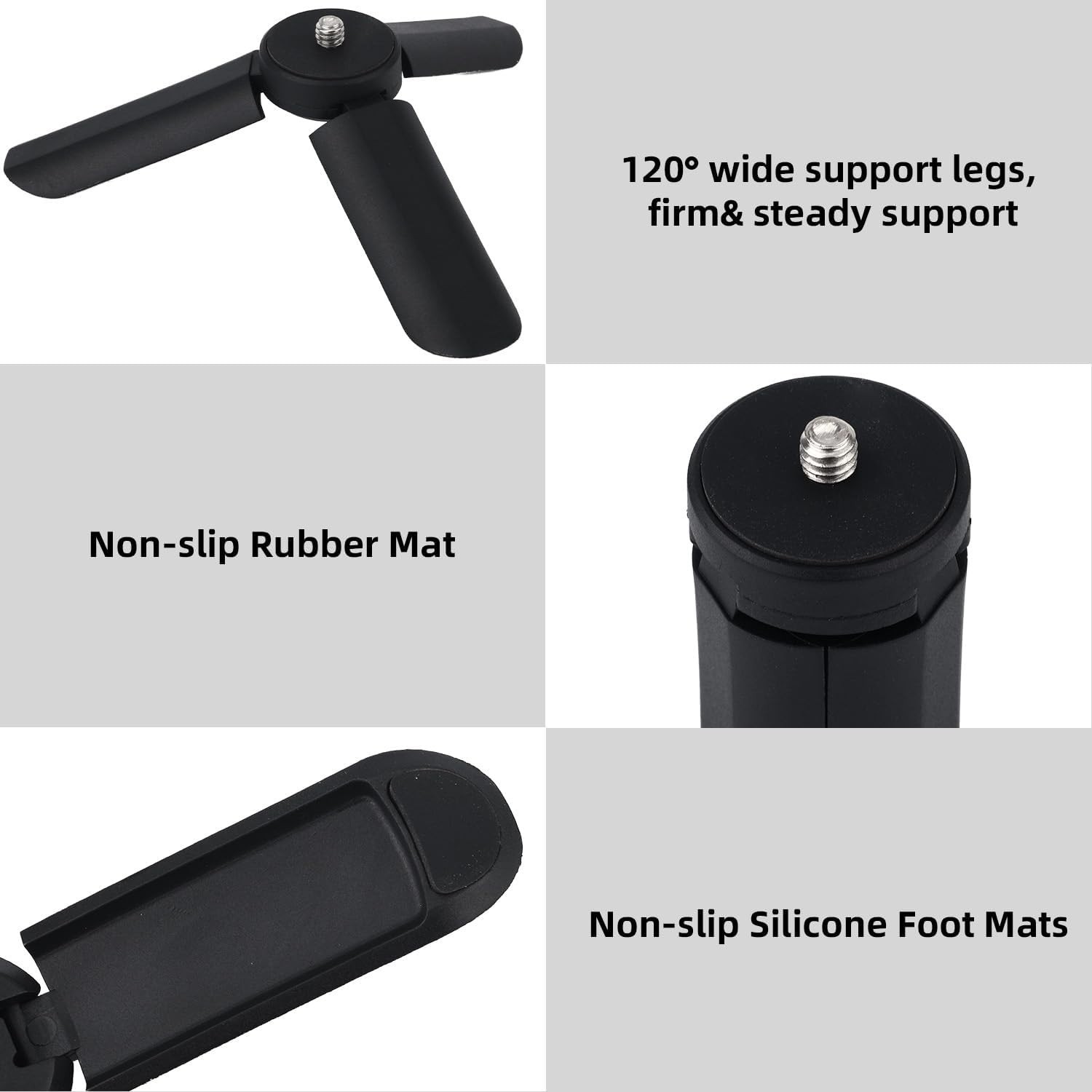 Mini Tripod for DJI OSMO Pocket 4 & 3 & 2, Portable Tripod Stand Tabletop Mount