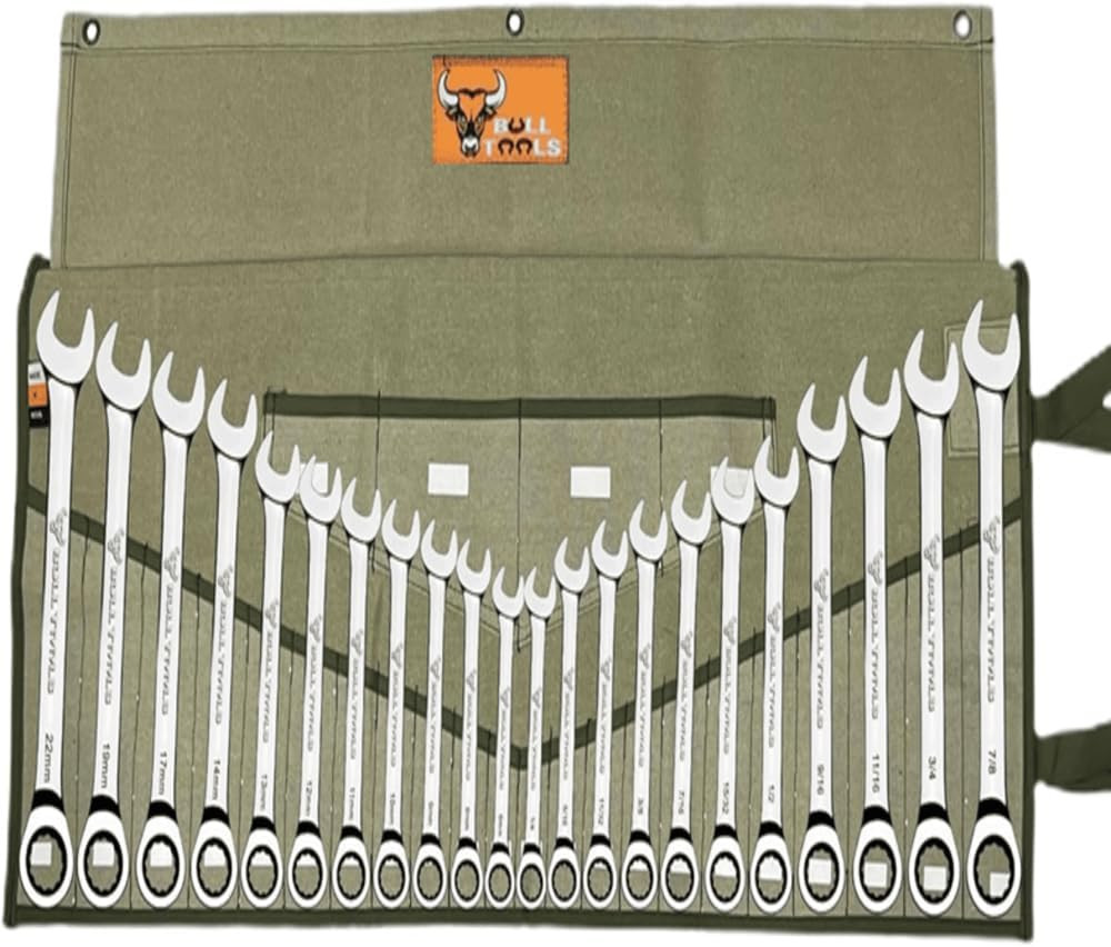 Wrench Roll, 26 Pocket Tool Pouch⭐Tool Bag Wrench Organizer ⭐