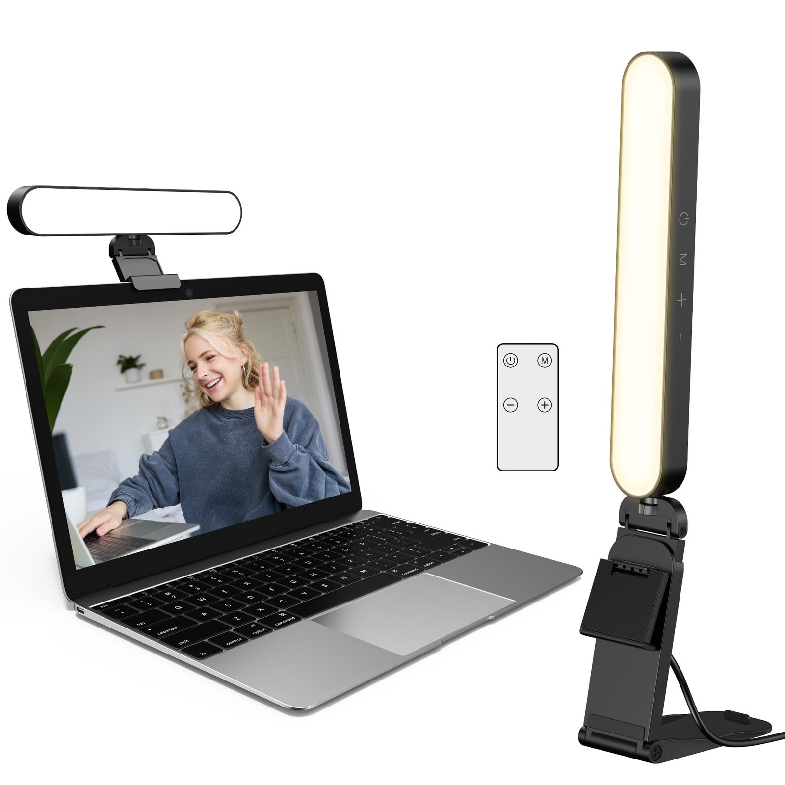 Video Conference Light, On-Camera Video Lights for Monitor Desk LED Streaming...