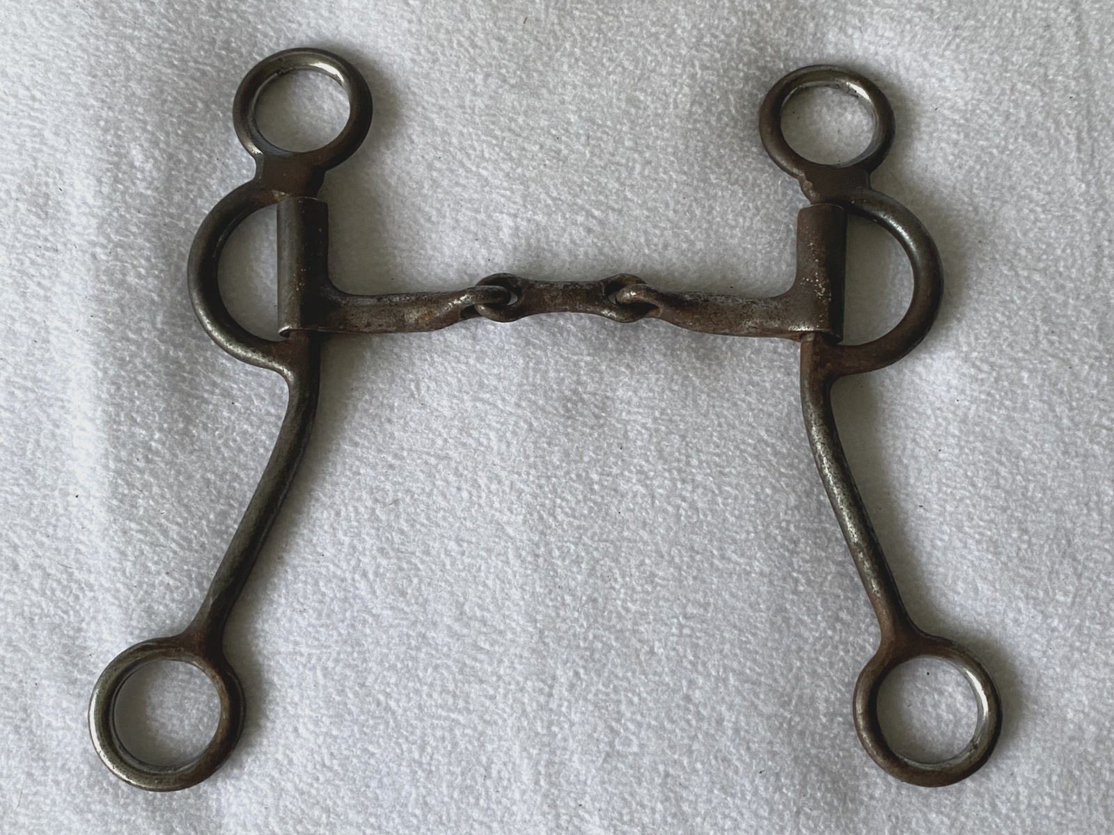 HAND MADE Sweet Iron 5" DogBone Snaffle Mouth BIT~8" Cheek~DUTTON?~GREAT Using