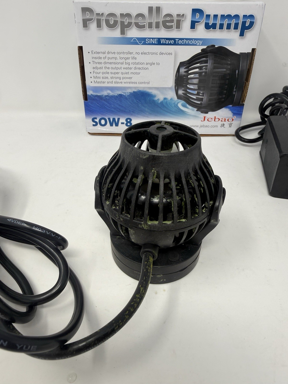 Jecod SOW-8 SINE WAVEMAKER PUMP W/ CONTROLLER 700-8,500 L/hr