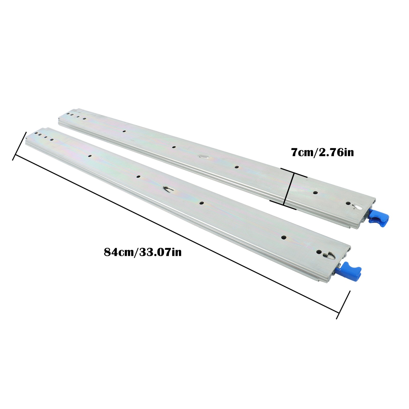LABLT 1Pair 32inch Drawer Slides 500 lbs Load Capacity Side Mount Extension