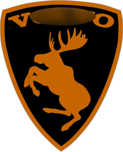NEW Prancing Moose VOLVO Traditional Vinyl Decal - CUSTOM COLOR, SIZE & BACKING!