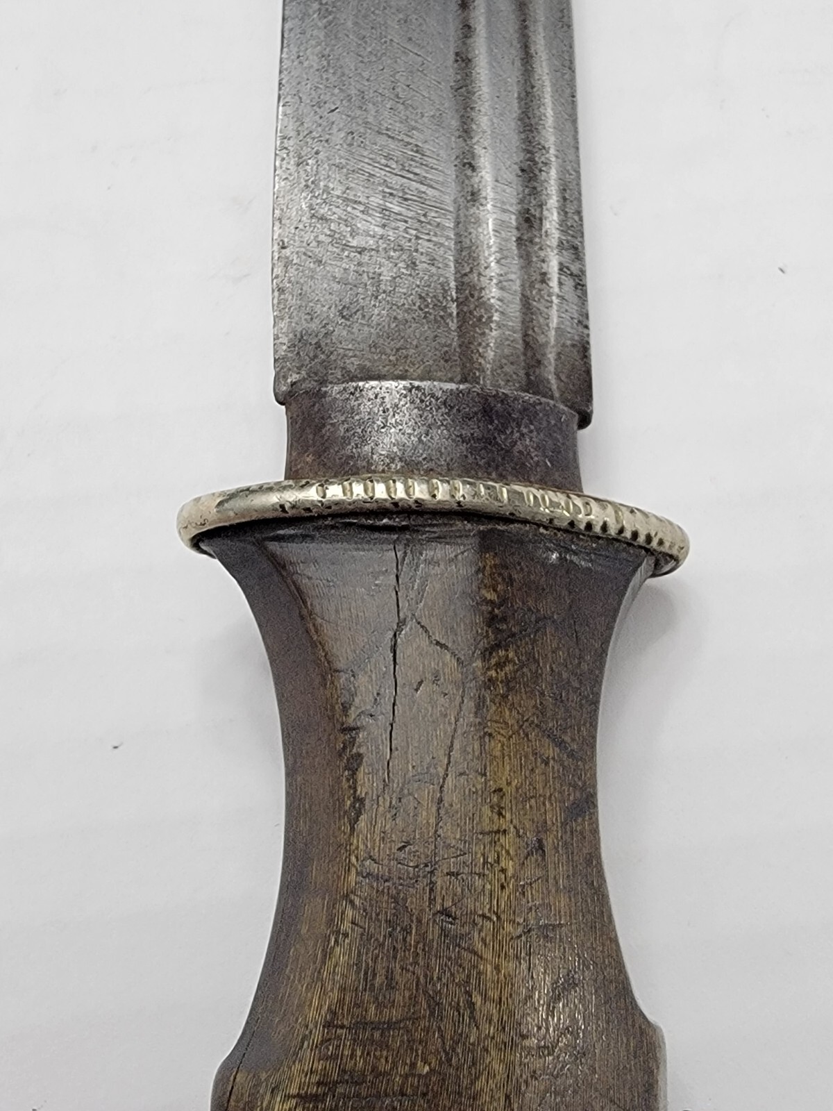 ANTIQUE BHUTAN / TIBET SILVER DAGGER #2