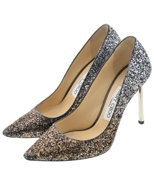 JIMMY CHOO Dress Shoes/Loafers SilverxBrown EU35 1/2(Approx. 22cm) 2200461119053