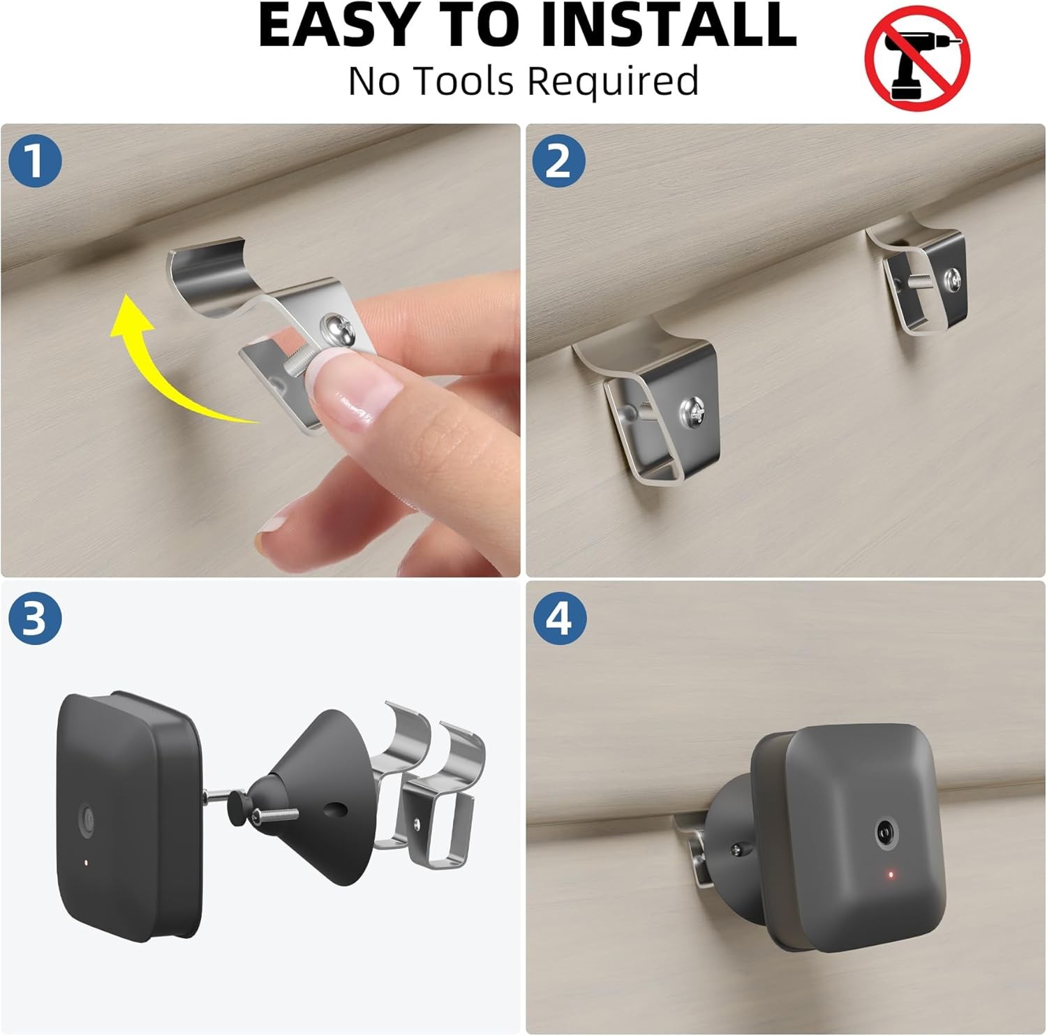 10 Pack Vinyl Siding Clips No Hole Needed Hooks for Security Camera Mount New US