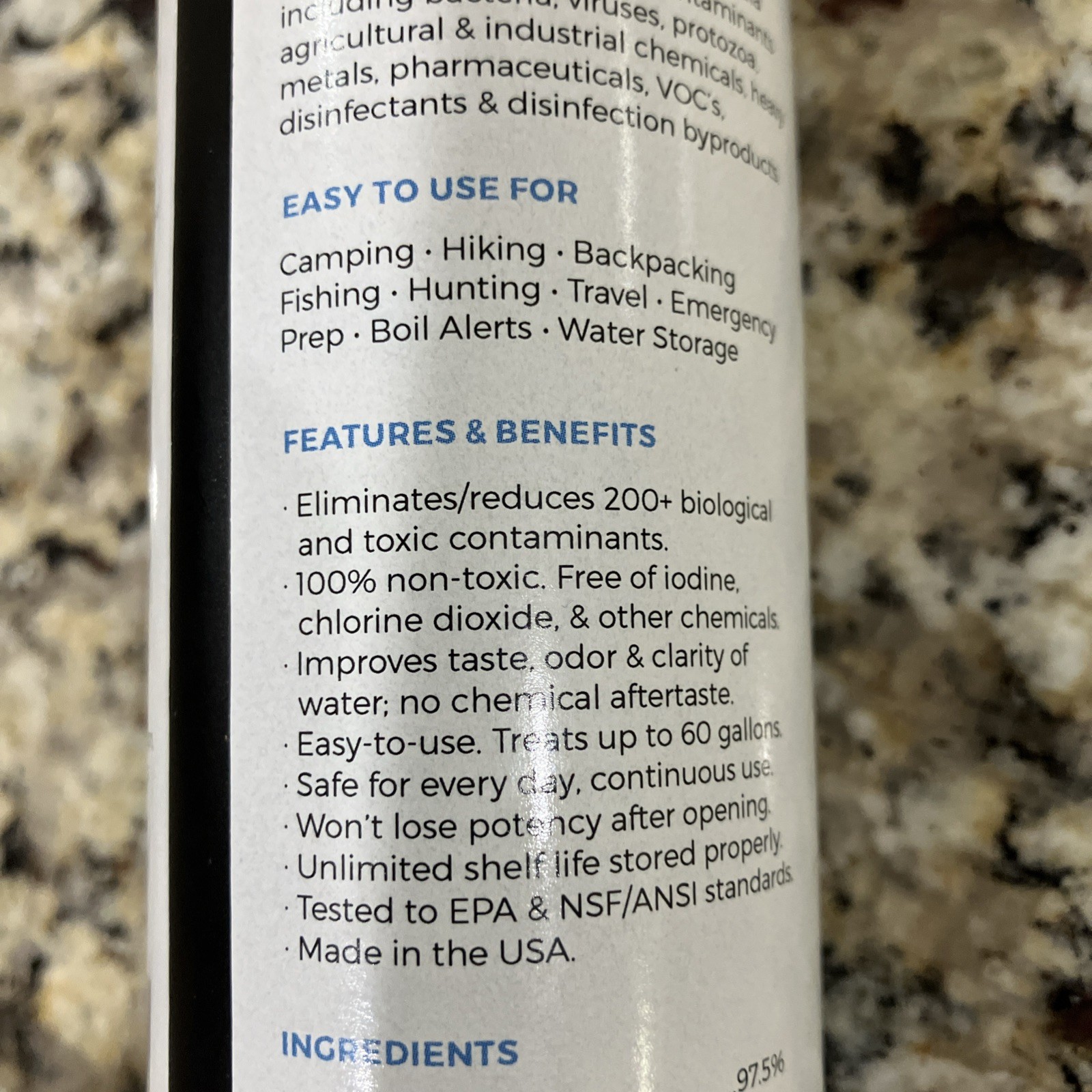 PURINIZE® WATER PURIFIER DROPS 8 OZ.
