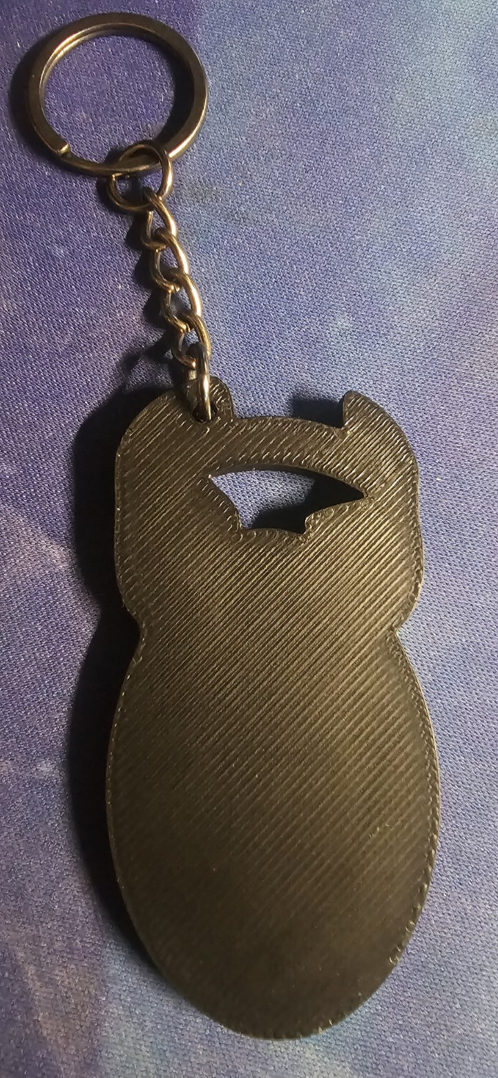 3D PRINTED FALLOUT NUKE KEYCHAIN NOSTALGIA RETRO BETHESDA SOFTWARE