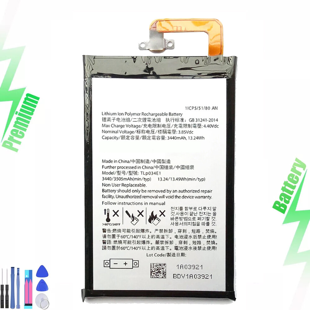 New For Blackberry KeyOne BBB100-1 Replacement Battery BAT-63108-003 3440 mAh