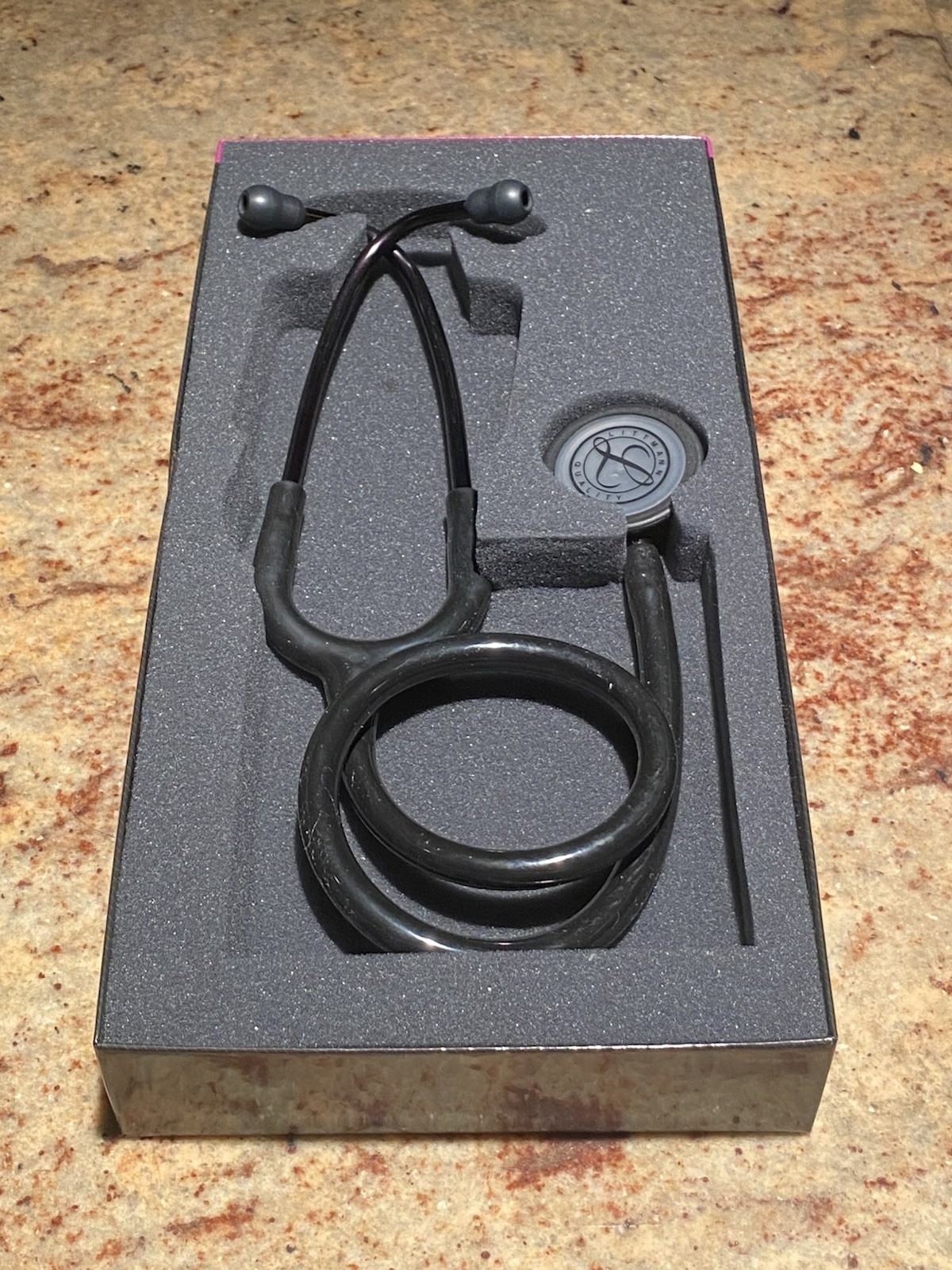 3M Littmann Classic III 27" Monitoring Stethoscope - Black Edition (5803)