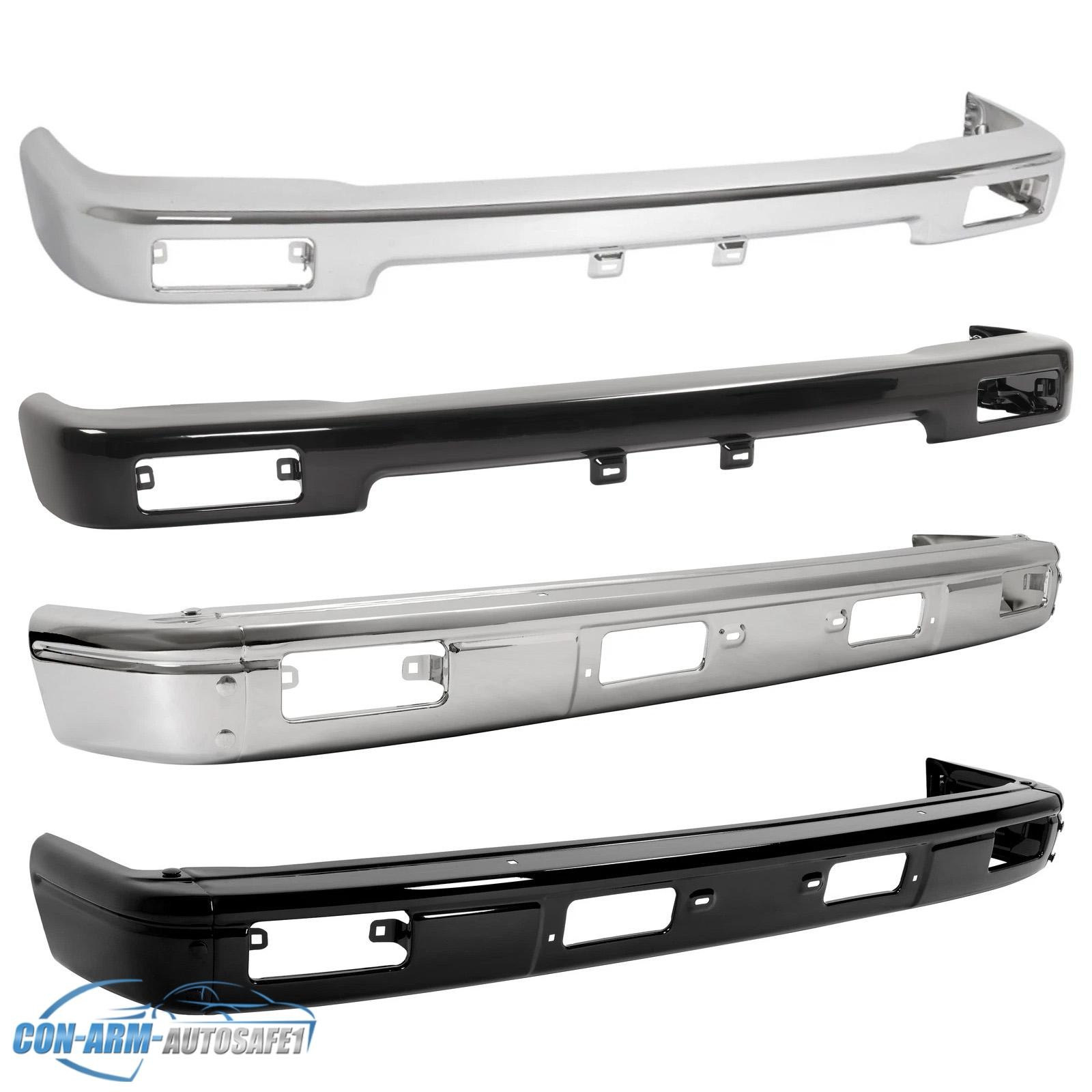 Chrome / Black Front Bumper Face Bar For Toyota Pickup Truck 1984-1995 2WD