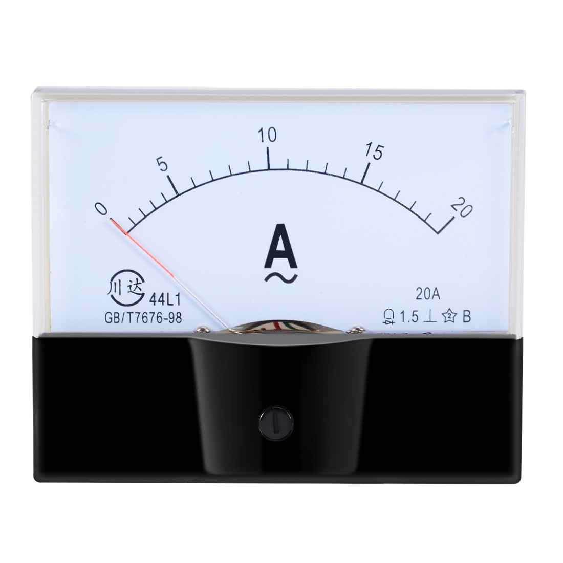 AC 0-20A Analog Panel Ammeter Gauge Ampere Current Meter 44L1 1.5 Error Margin