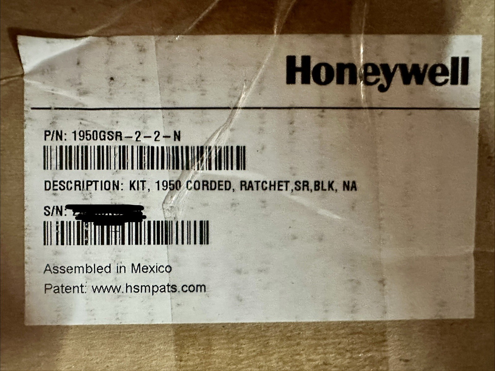 Honeywell Xenon 1950GSR-2-2-N HandHeld 2D BarCode Scanner Only Black