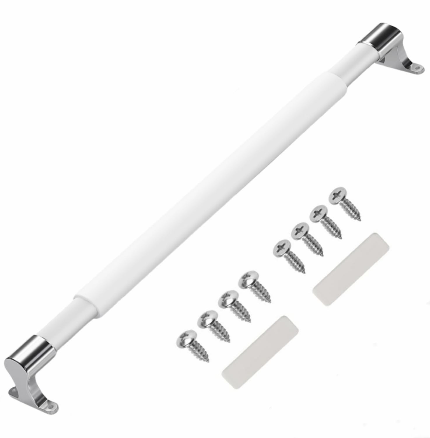 WanDwel Universal RV Screen Door Cross Bar 21.5-32 inch adjustable, White