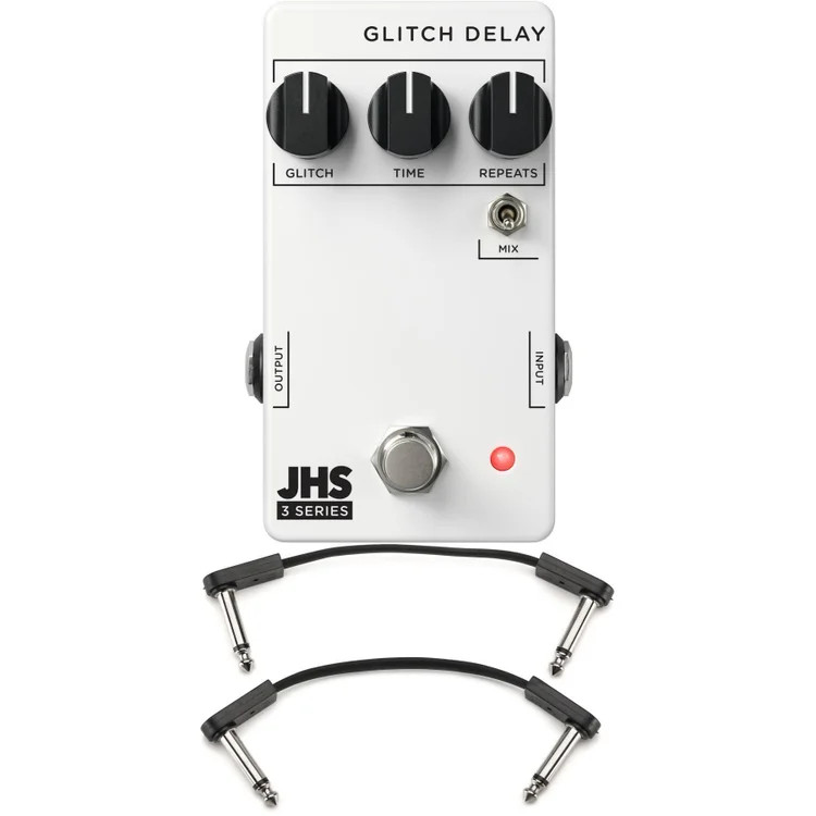 JHS 3 Series Glitch Delay Pedal with EBS Patch Cables