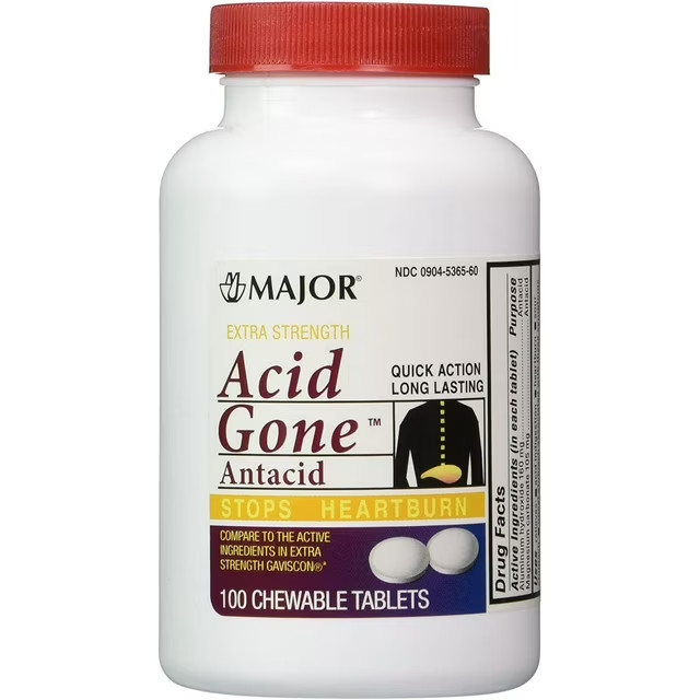 ##ACID GONE X/S ANTACID TABLET 100CT MAJOR