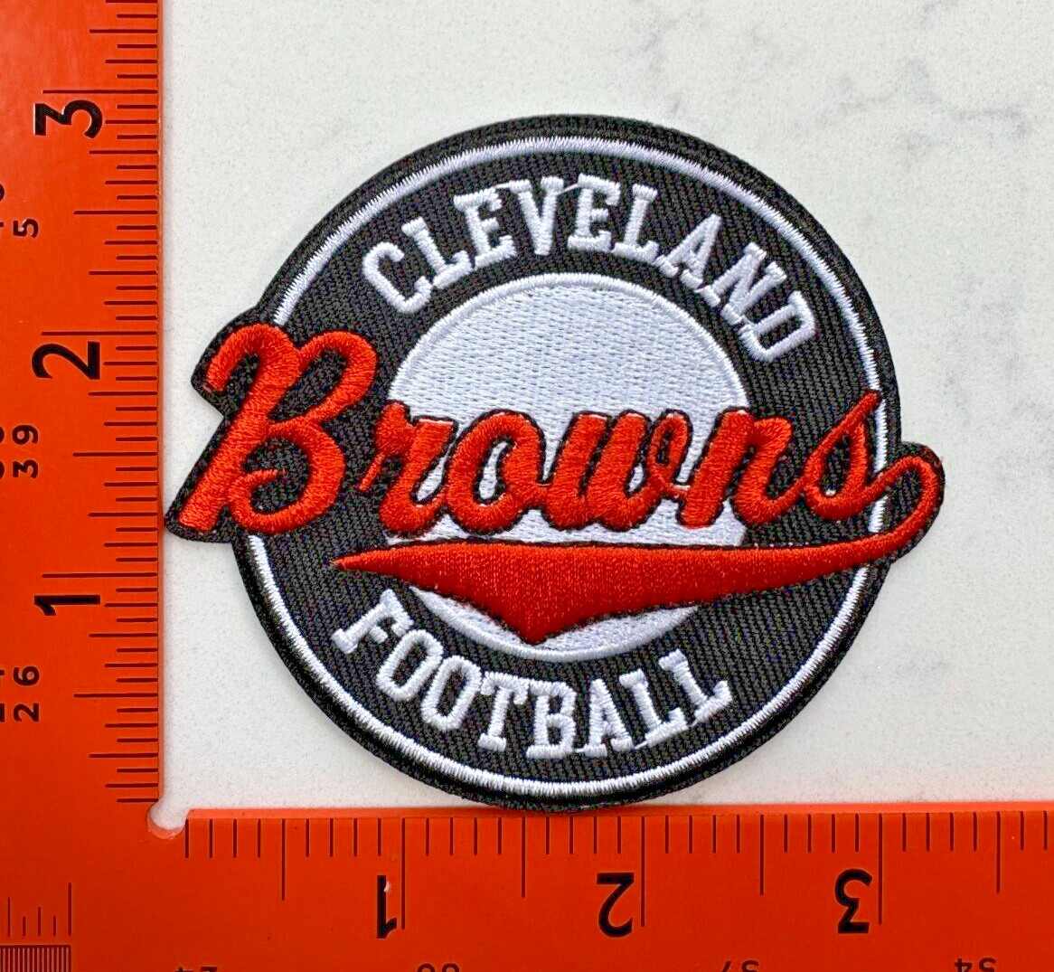 Cleveland Browns Embroidered Iron-On Patch Football Badge Applique