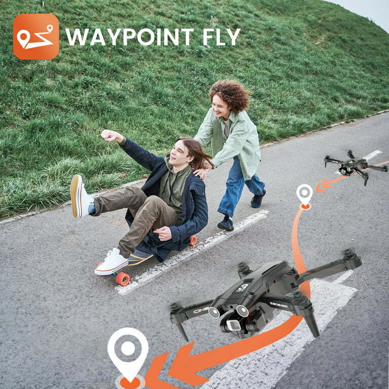 DEERC D96 Drone with 4K UHD Dual Camera Foldable Quadcopter Obstacle Avoidance v