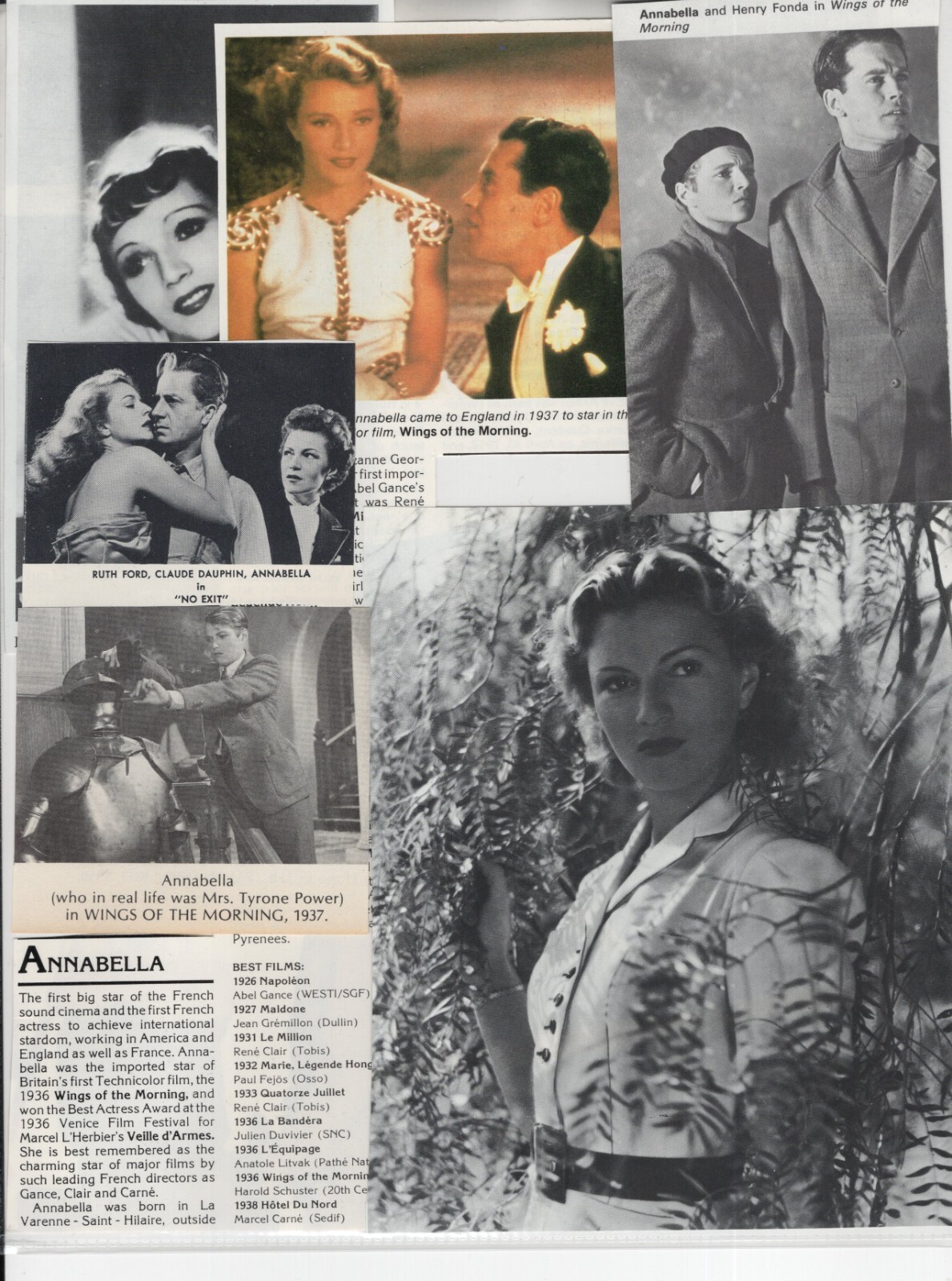 Annabella Magazine Photo Clipping Lot  R5908