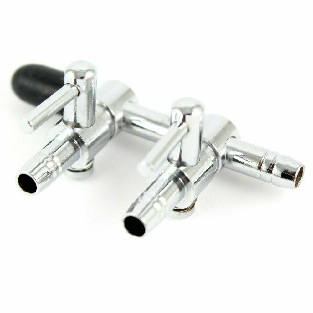 Fish Tank Aquarium 2 Way Air Pump Tubing Splitter Co2 Control Manifold Taps Swit