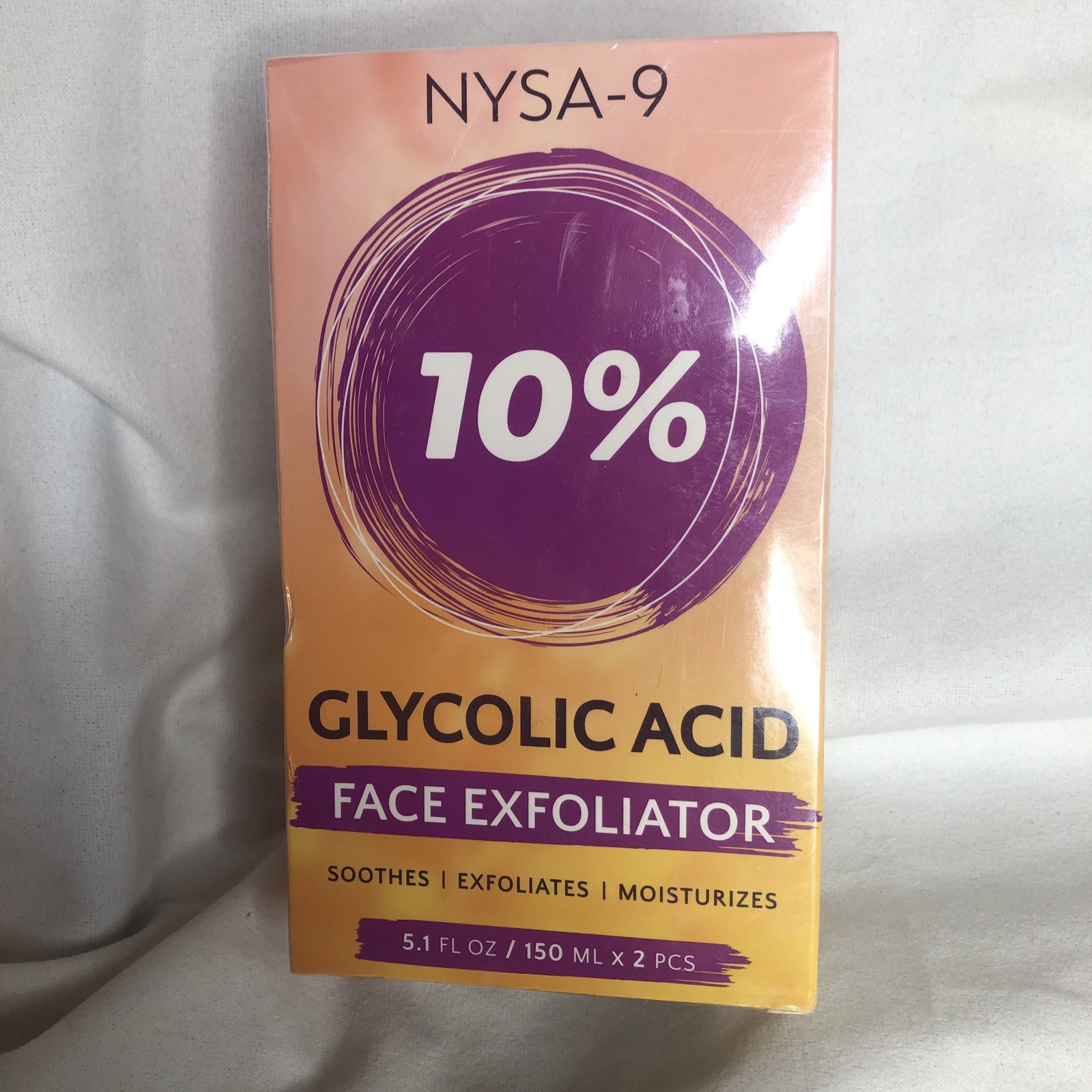 NYSA-9 Glycolic Acid Face Exfoliator Soothes Exfoliates Moisturizes 5.1 fl oz