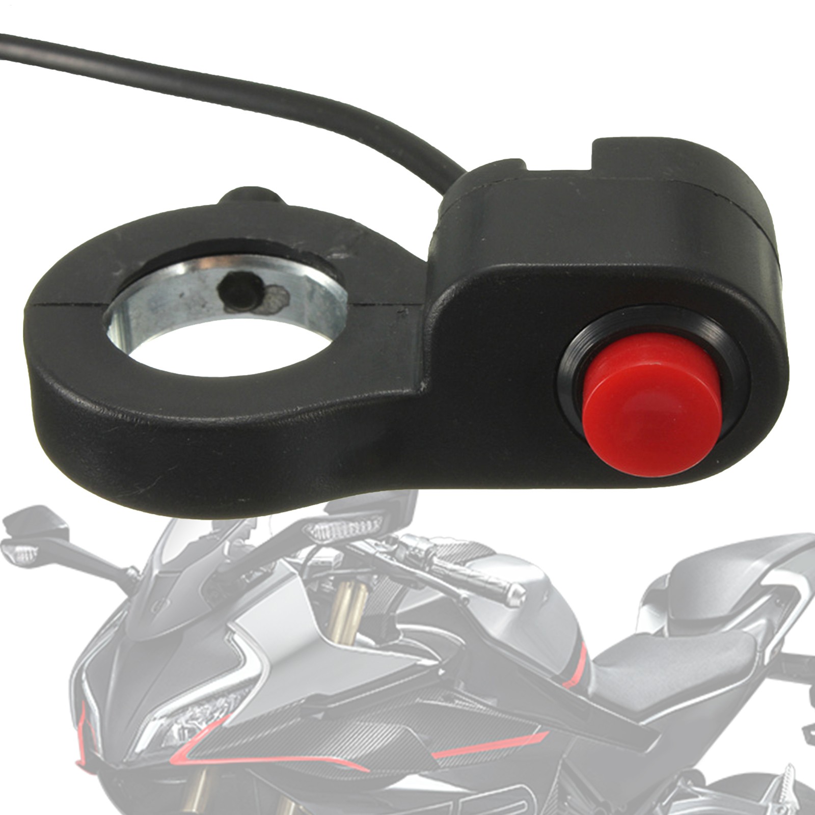 Motorcycle Start Stop Button Horn Button Handle Mount Control Button
