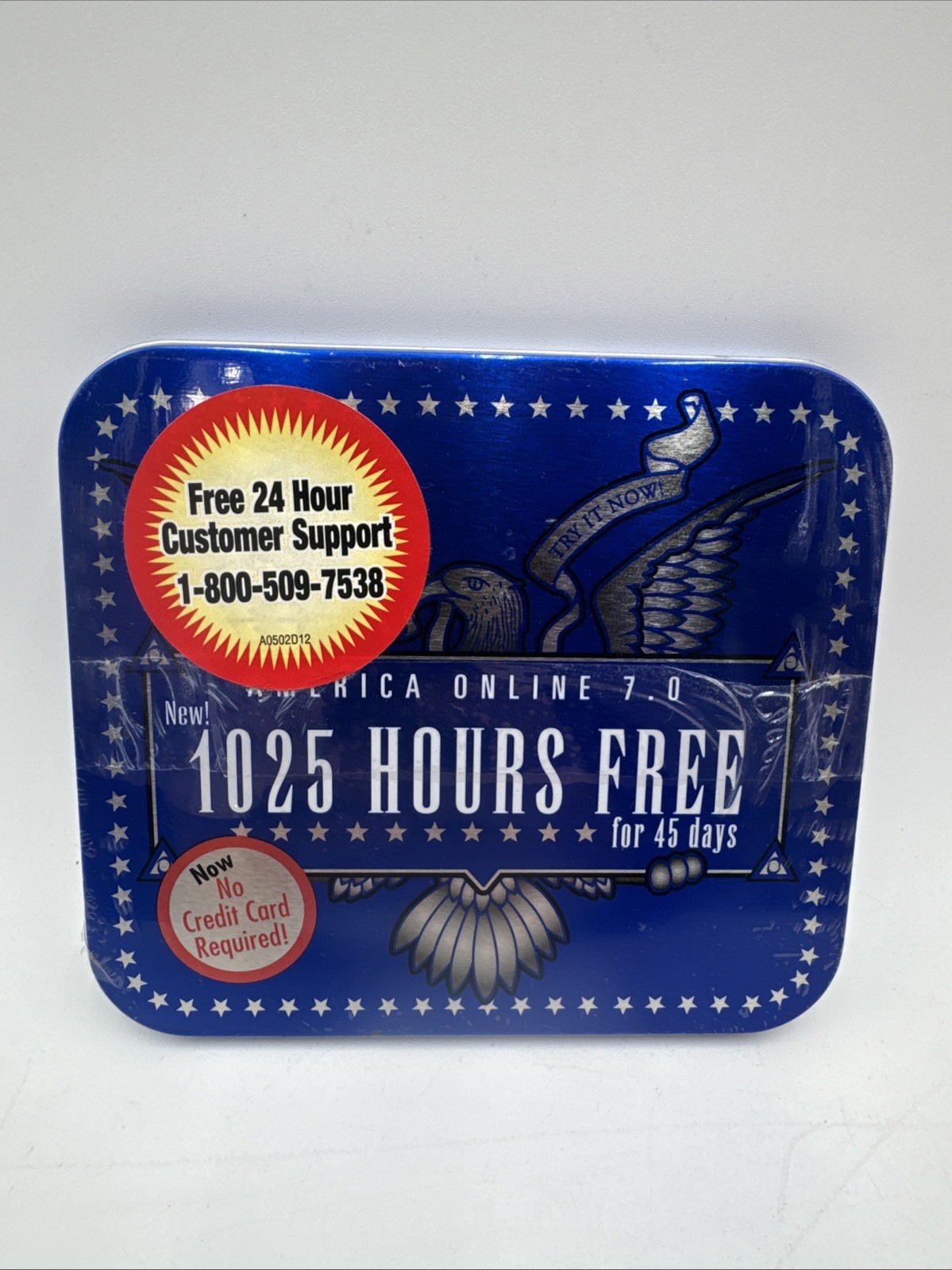 AOL~America Online~7.0~1025 Hours Free for 45 Days~Factory Sealed~Vintage~2001