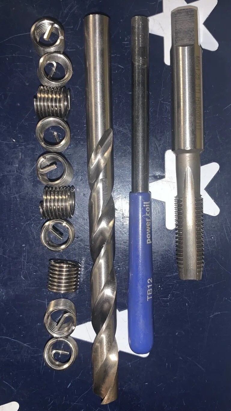 STI Powercoil M8 X 1.25  Kit with 10 Helicoils STI HSS INTER TAP P/N: 3520-8.00I