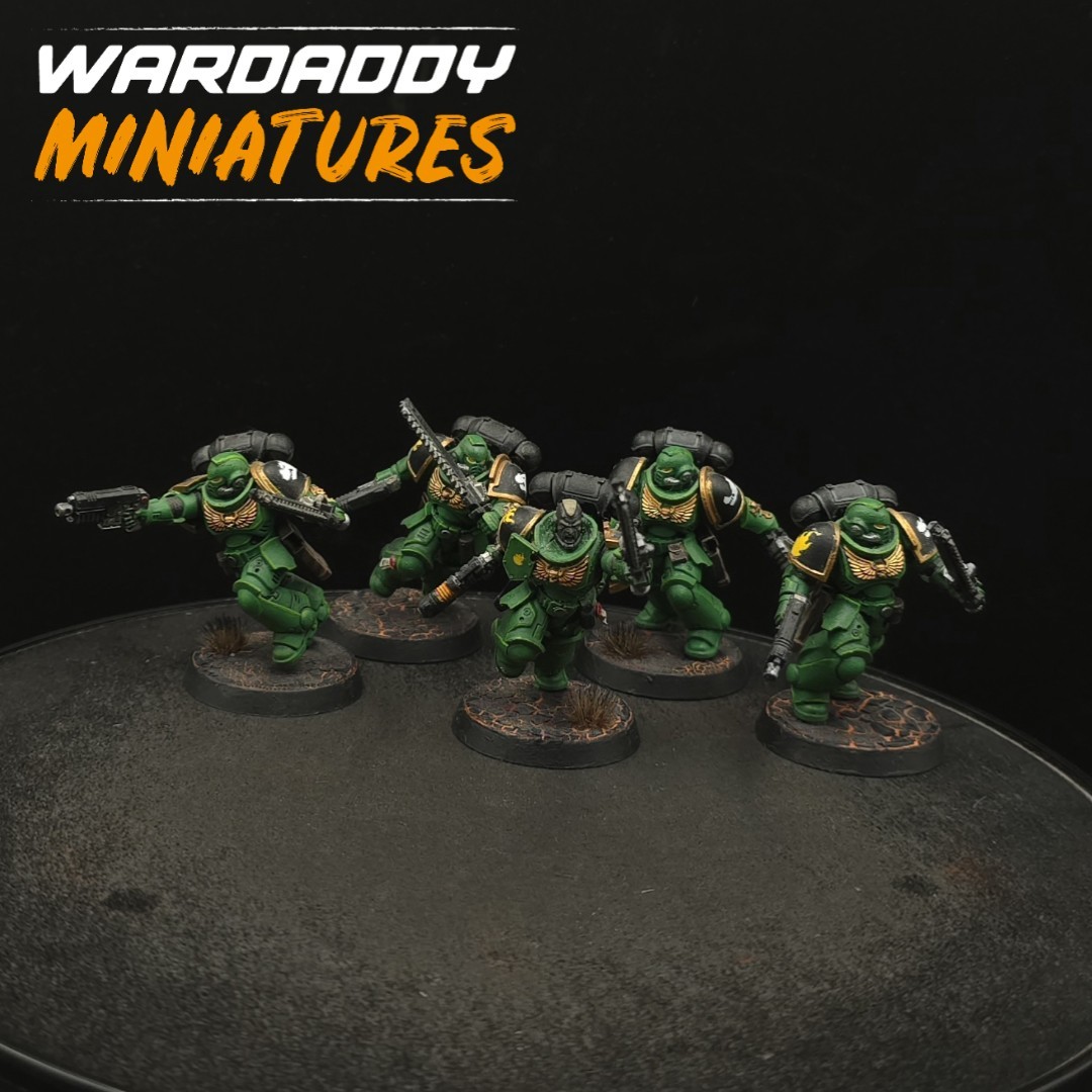 Pro Painted Warhammer 40k Salamanders Assault Intercessors ×5 #2 Games Workshop