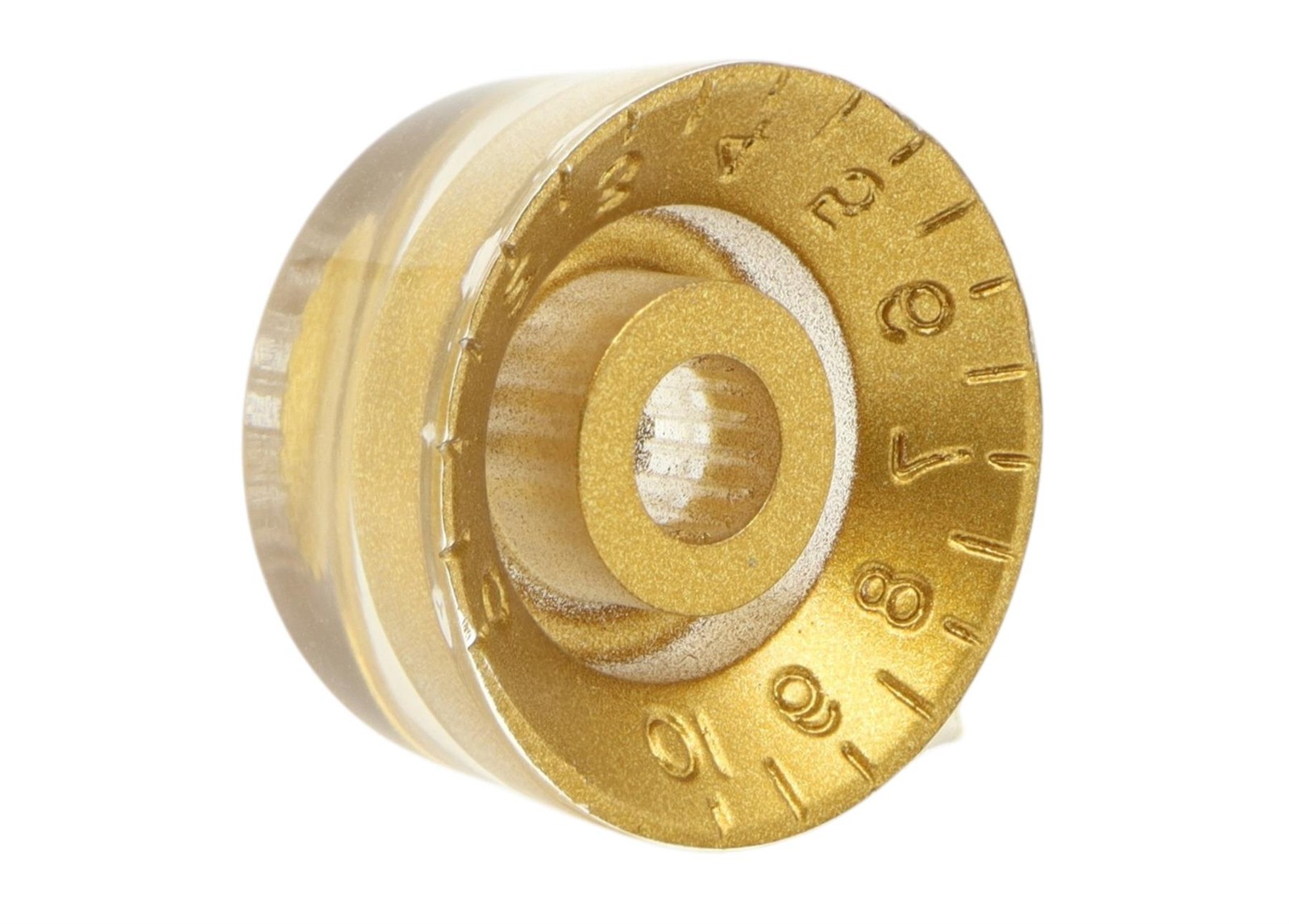Speed Knobs Gold w/ embossed numbers, recessed bottom - Universal