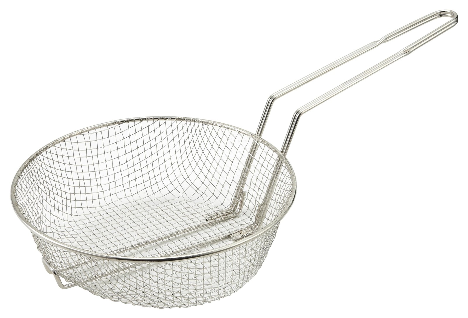 8 Inch Culinary Basket Medium Mesh Nickel Plated Food Strainer Tool