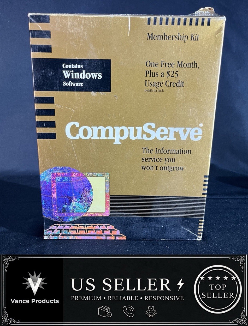 CompuServe Membership Kit Windows 1994 Open Box