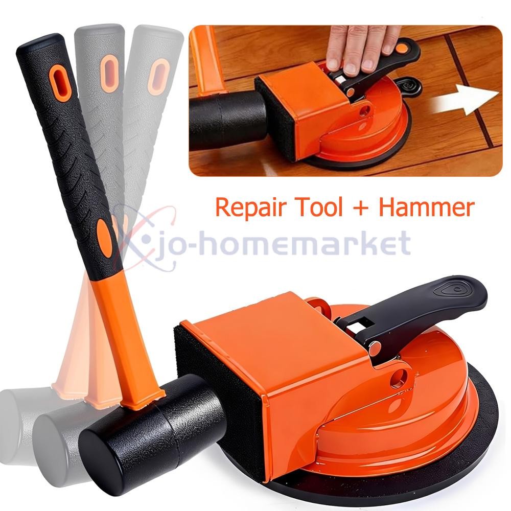 Floor Gap Repair Kit with Rubber Mallet for Laminate & Vinyl Plank (D: 4.84Inch)