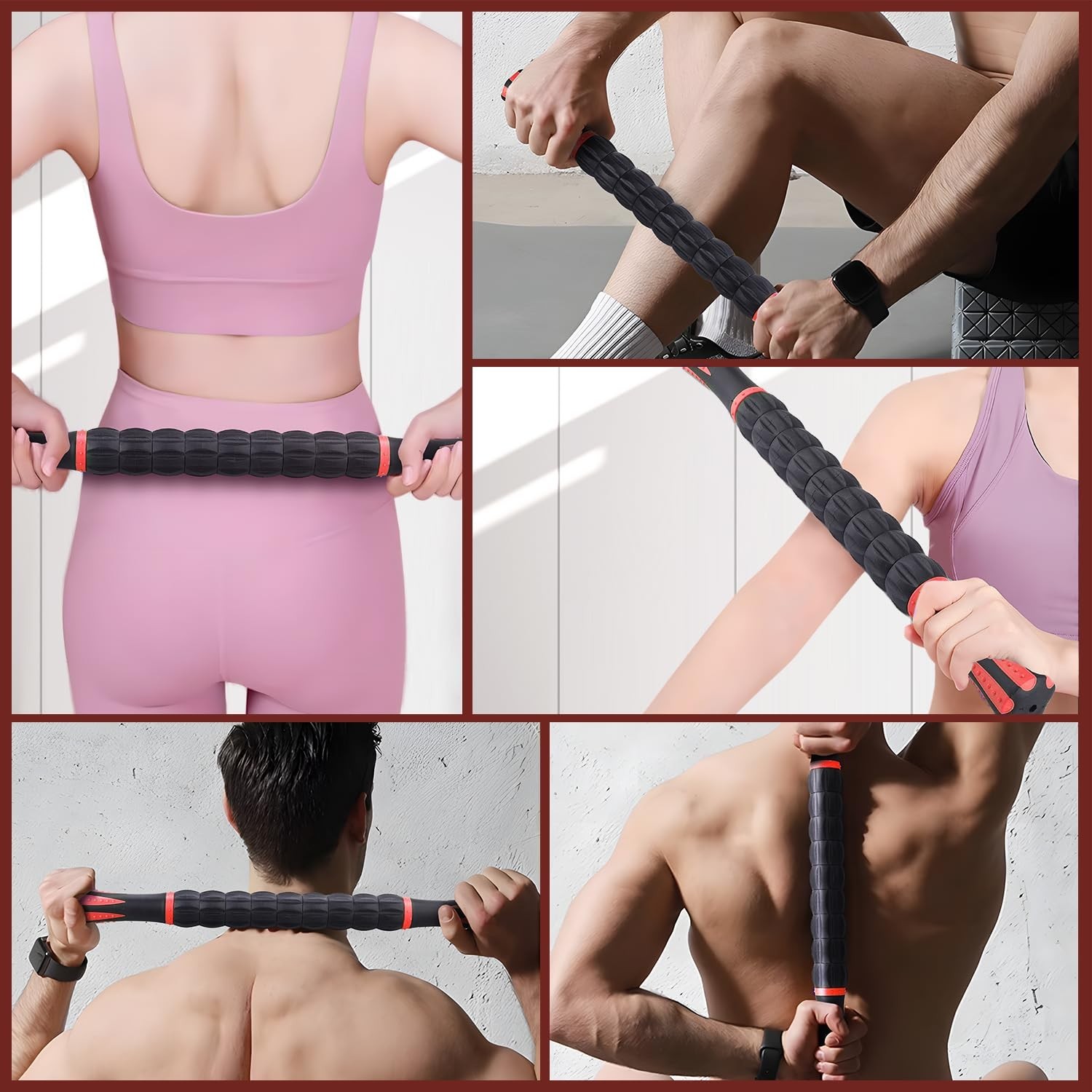 Massage Roller Stick,Muscle Roller Stick for Athletes, Liposuction Massage Ro...