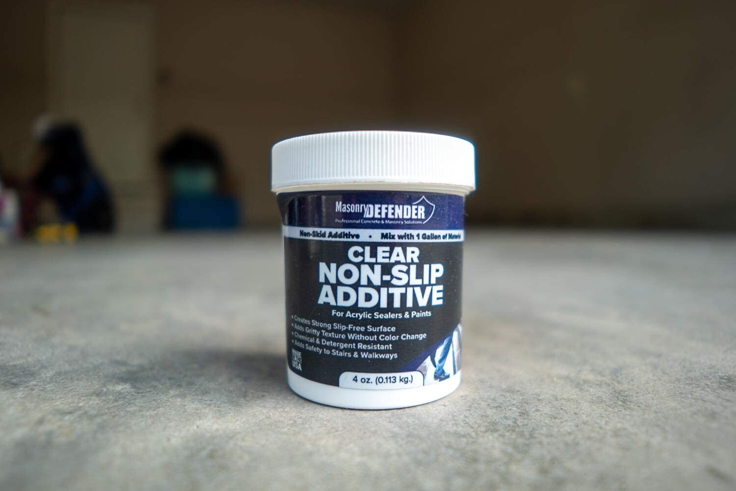 Clear Anti Slip Paint Additive Floor Grip for Acrylic Sealers & Paints, 4 oz NEW