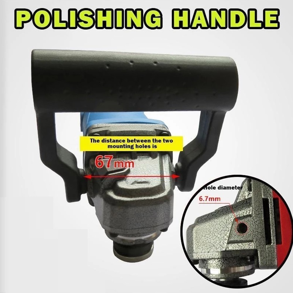 Angle Grinder Handle 8mm Thread 110*90mm Auxiliary Power Tools Shock Absorbing