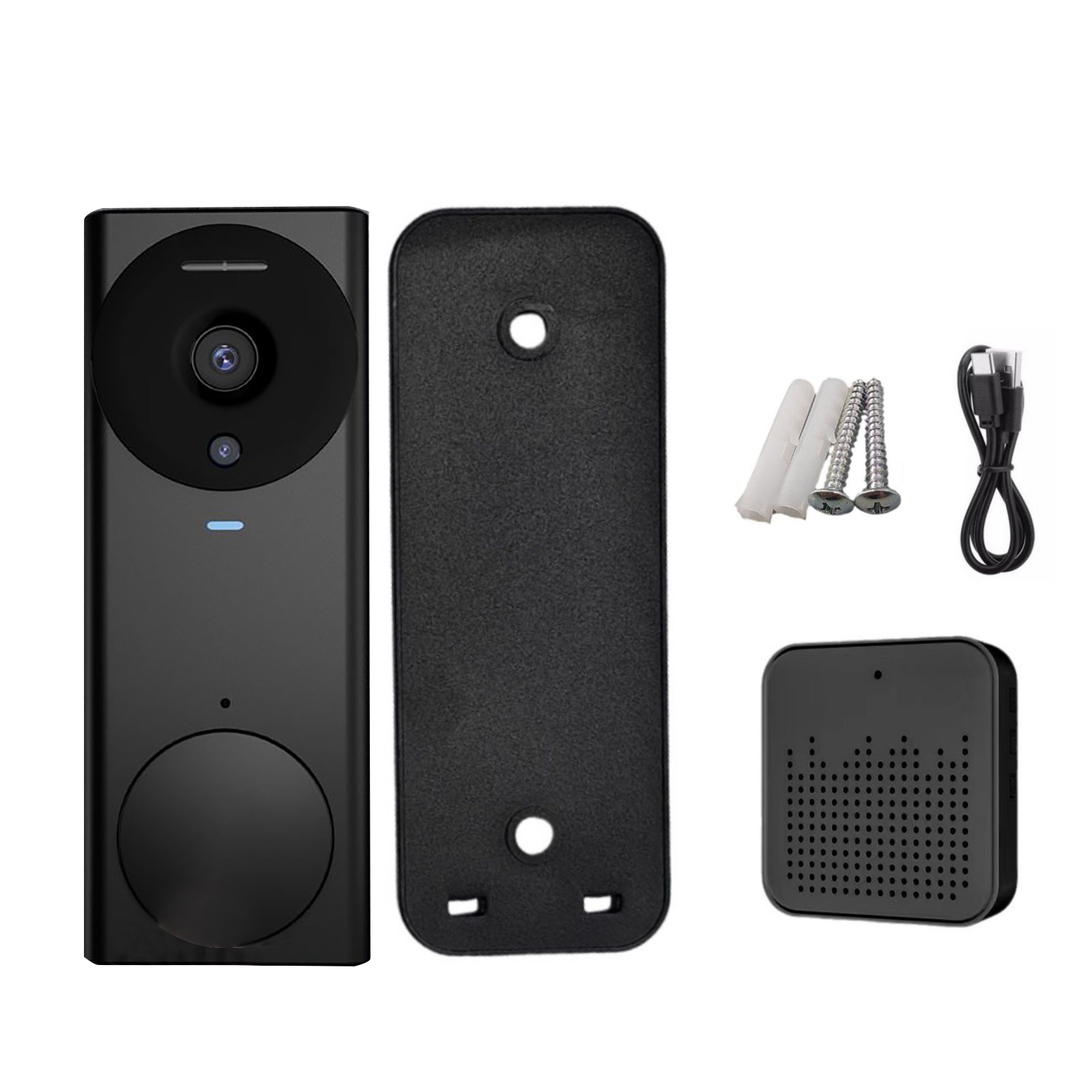 1PC Wireless Doorbell Camera HD Video Night Vision 2-Way Audio for ULooka